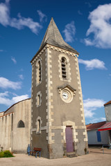 Fototapeta na wymiar Presbytère de l'Epine, Noirmoutier, Vendée, France
