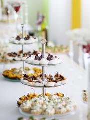Sweet cupcake on a buffet