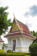Landmark of Buddhist temple at Wat Yai Phitsanulok, Thailand.