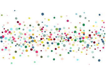 Abstract colorful confetti background. Isolated on the white. Vector holiday illustration.