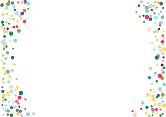 Abstract colorful confetti background. Isolated on the white. Vector holiday illustration.