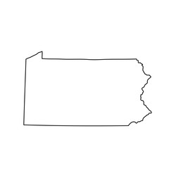 map of the U.S. state of Pennsylvania  - 143176588