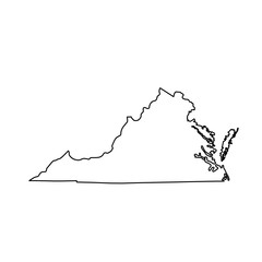 map of the U.S. state of Virginia - 143176973