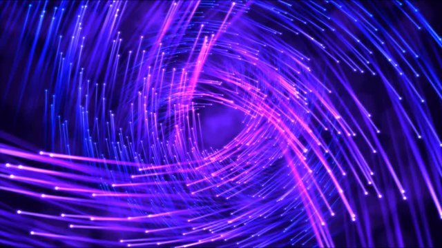 Travel Through Vortex Beams Animation - Loop Violet