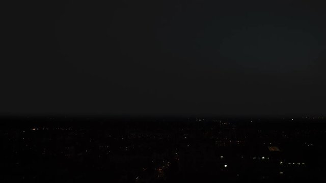 Skyline Sunset Time Lapse Day to Night