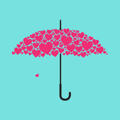 Heart shape umbrella