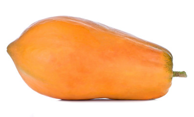 Ripe papaya isolated on white background