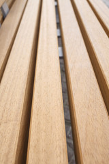 Wooden bench detail