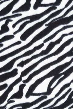 Black and white tiger stripe fabric background