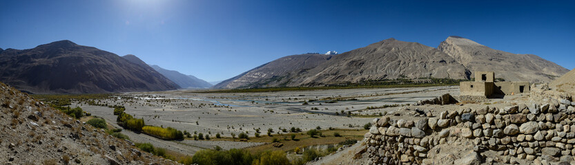 View on the Wakhan Corridor from old Soviet Military post