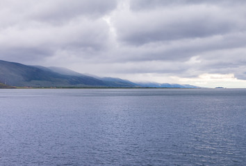 Obraz premium Windstorm over Baikal lake