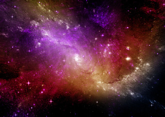 galaxy in a free space