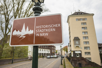 kaiserswerth duesseldorf germany historic town nrw sign