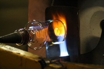 Glass blowing process