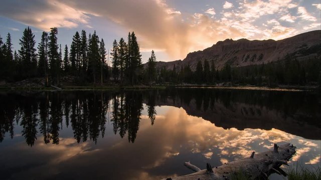 Time Lapse of Butterfly Lake in the Uinta Mountains.