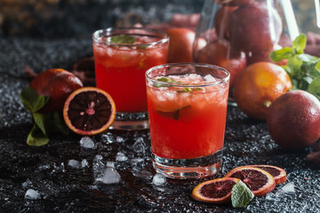fresh blood orange juice