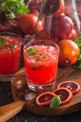 fresh blood orange juice