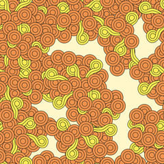 Vector Abstract Graphic Seamless Pattern. Modern Stylish Texture in warm colors.