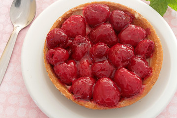 Obraz premium tartelette à la framboises