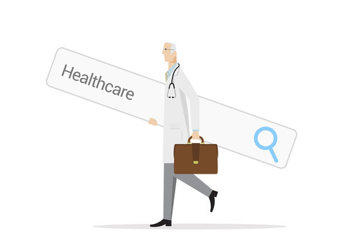Searching Healthcare Options Concept