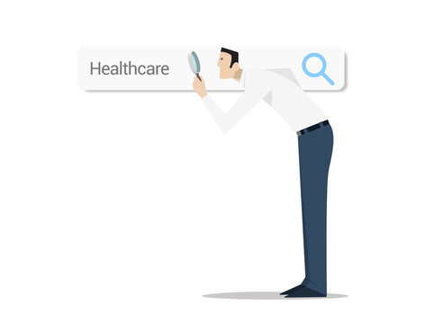 Searching Healthcare Options Concept