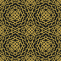 Abstract Seamless Pattern. Vintage Ornament Pattern. Islamic, Arabic, Indian, Bohemian, Gypsy, Ottoman Motifs, Kaleidoscope, Yoga. 