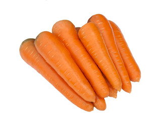 Carrot isolated on white background.