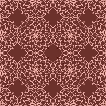 Abstract Seamless Pattern. Vintage Geometric East Ornament Pattern. Islamic, Arabic, Indian, Bohemian, Gypsy, Persian, Ottoman Motifs, Kaleidoscope.