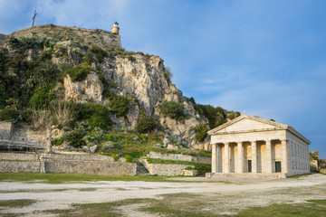 Church of Saint George, in the Old Fortress at Corfu island, Greece