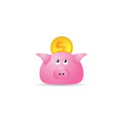 Color Icon - Coin piggybank
