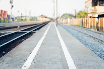 Fototapeta na wymiar blur track railway.