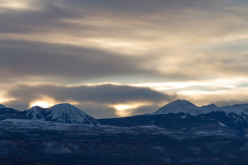 La Sal Mountains at Sunrise