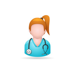 Fototapeta premium Color Icon - Doctor