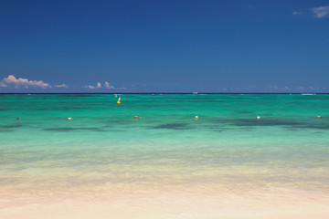 Fototapeta na wymiar Indian Ocean. Trou aux Biches, Mauritius