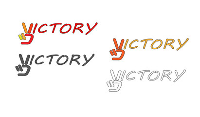 Victory sign LOGO