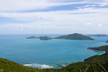 Lagoon on caribbean sea