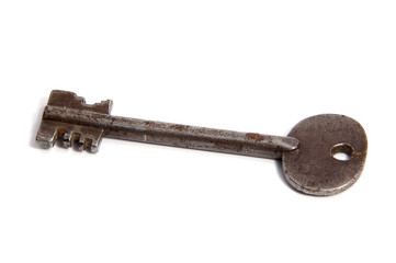 the key for the house isolated on white background