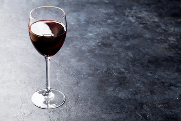 Red wine glass