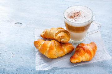 Coffee and croissants