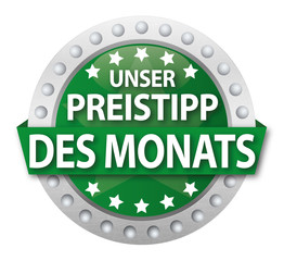 Button Unser Preistipp des Monats, grün