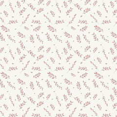 Fototapeta na wymiar Cute floral pattern. Background with flowers and leaves.