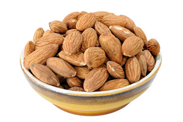 Peeled almonds kernels