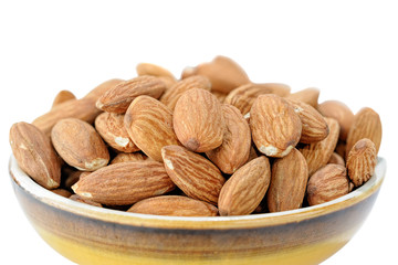 Peeled almonds kernels