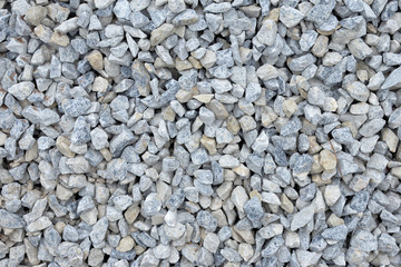 Gravel stones for building construction texture background