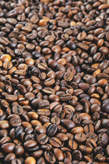 Coffee beans. Background.