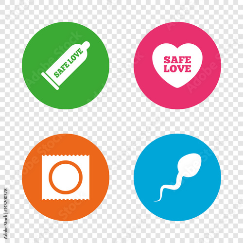 Safe Sex Love Icons Condom In Package Symbols Stock Image And Royalty Free Vector Files On 