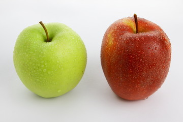 Juicy appetizing apples