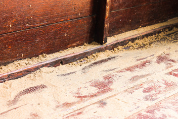 Sand in a Wood Floor