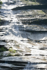 Finger lakes region waterfall in the summer