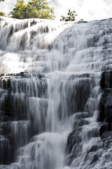 Fototapeta na wymiar Finger lakes region waterfall in the summer